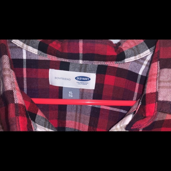 Plaid button up “boyfriend” style shirt - Picture 2 of 4